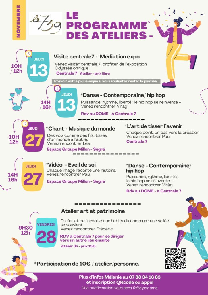 Flyer programme 739 en novembre 2025