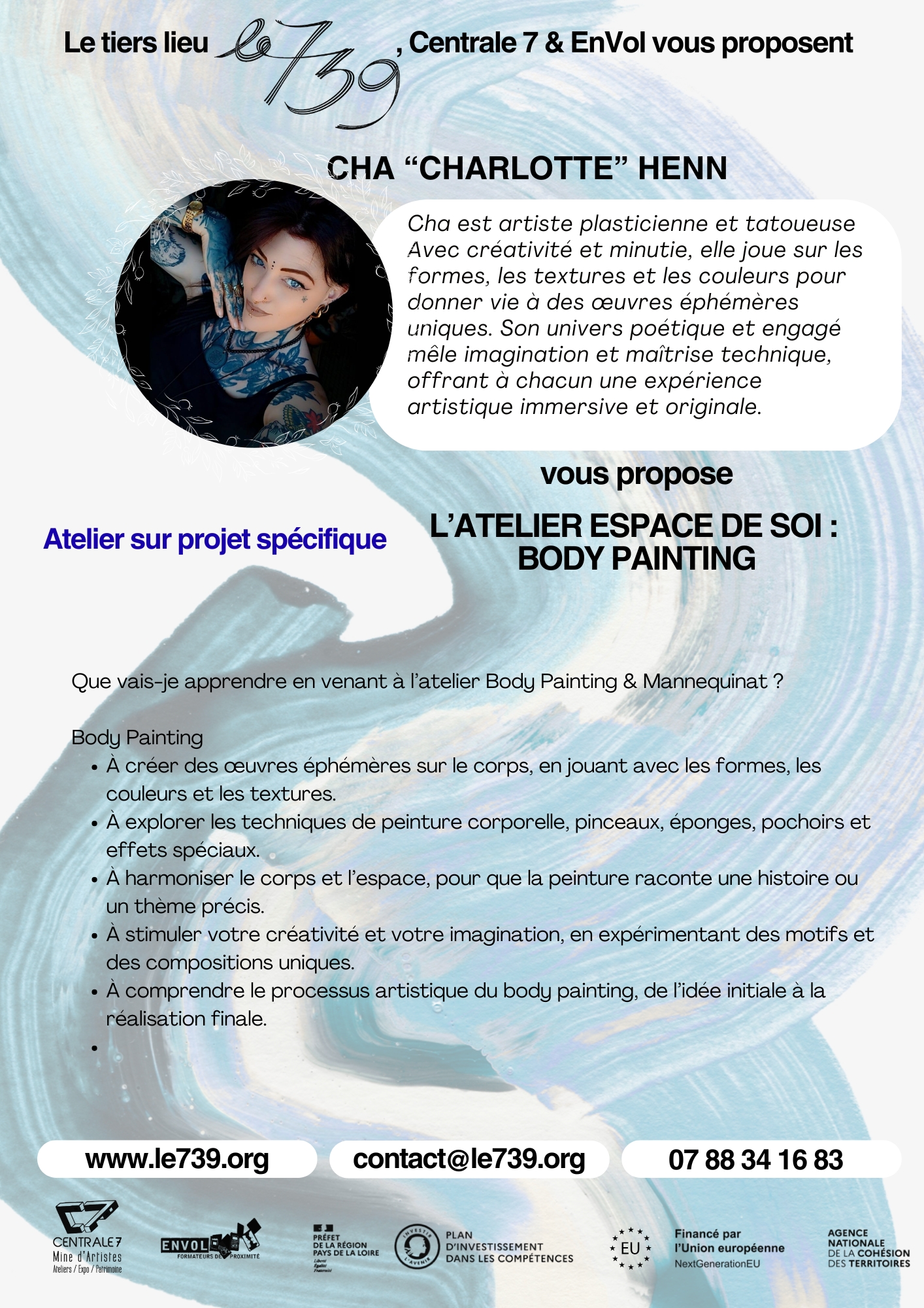 flyer atelier body painting